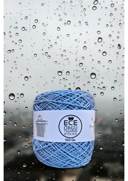 Sky Açık Mavi Renkli, Yüzde 50 Bambu Yüzde 50 Koton Örgü Ipi (150 Gr.)