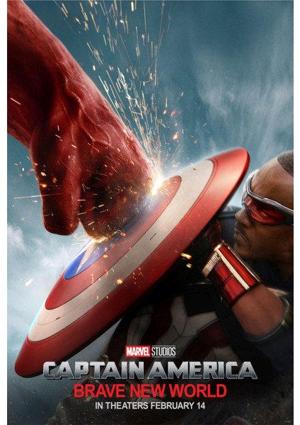 Captain America Brave New World (2025) 0007 ( Folyo ) - Afiş - POSTER-1966 ( 70 cm x 100 cm )