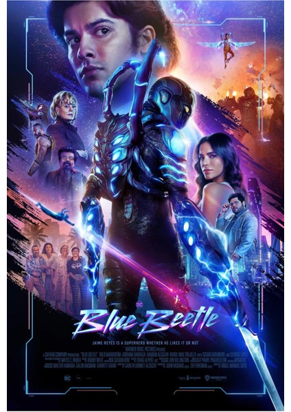 Blue Beetle (2023) 0002 ( Folyo ) - Afiş - POSTER-1850 ( 70 cm x 100 cm )