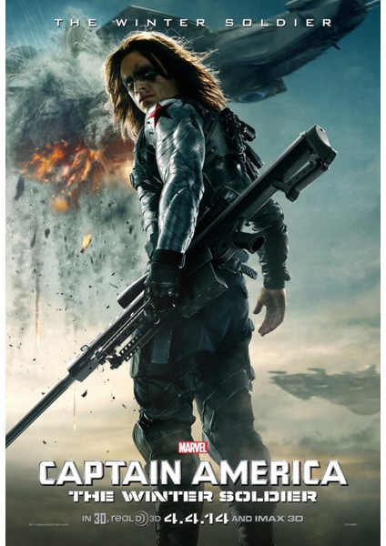 Captain America The Winter Soldier (2014) 2 ( Folyo ) - Afiş - POSTER-1992 ( 70 cm x 100 cm )