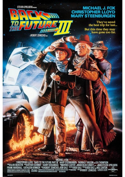 Back To The Future Part Iıı (1990) 2 ( Folyo ) - Afiş - POSTER-1568 ( 70 cm x 100 cm )