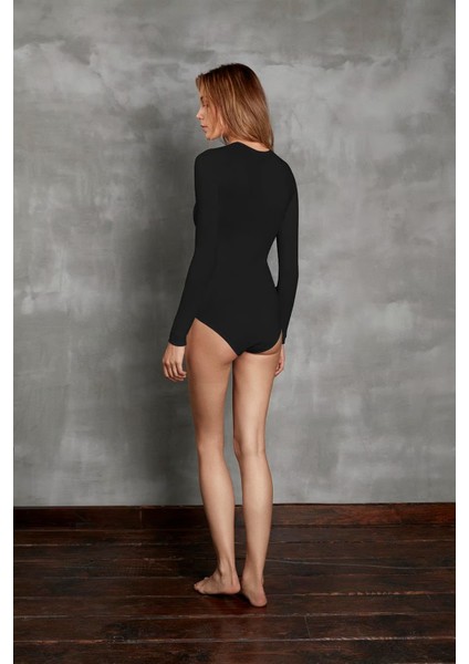 Kadın Uzun Kol %96 Viloft Termal Body Siyah 12453 fiyatları