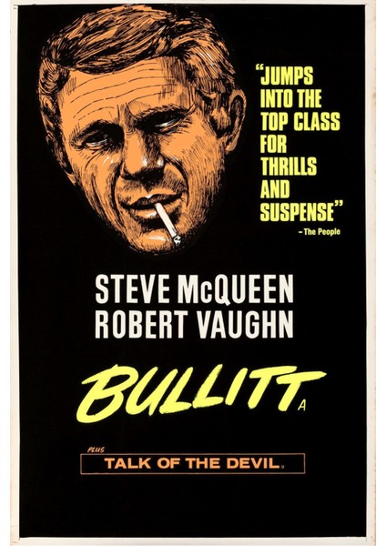 Bullitt (1968) 3 ( Folyo ) - Afiş - POSTER-1938 ( 70 cm x 100 cm )