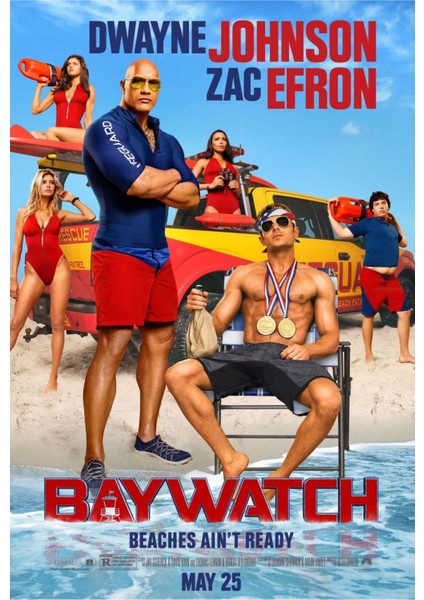 Baywatch (2017) 6 ( Folyo ) - Afiş - POSTER-1700 ( 70 cm x 100 cm )