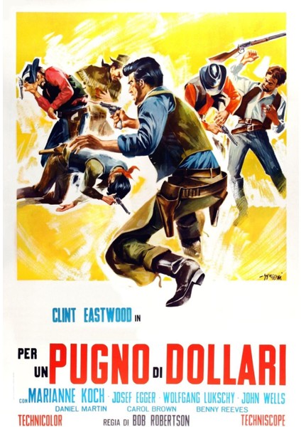 A Fistful Of Dollars (1964) 4 ( Folyo ) - Afiş - POSTER-1087 ( 70 cm x 100 cm )