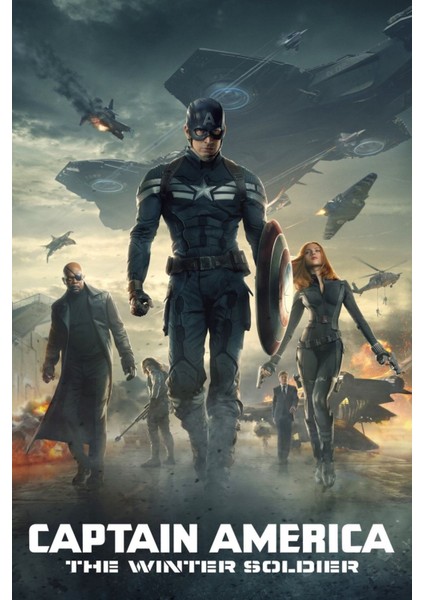 Captain America The Winter Soldier (2014) 4 ( Folyo ) - Afiş - POSTER-1994 ( 70 cm x 100 cm )
