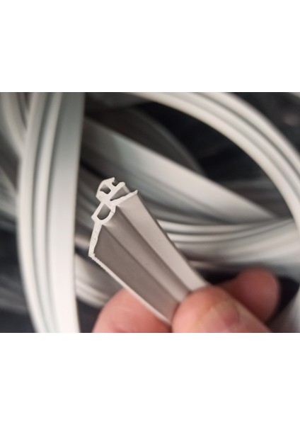 Kalite - Orjinal Pimapen Pvc Kapı Pencere Fitili Contası 10 Metre Gri Uzunluk Kaucuk