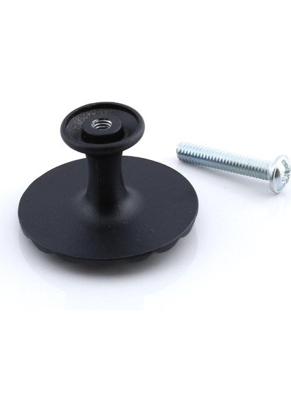 10 Adet Güneş Düğme Mat Siyah Kulp Mobilya Mutfak Dolabı Çekmece Dolap Kapak Kulpu Kulb Metal