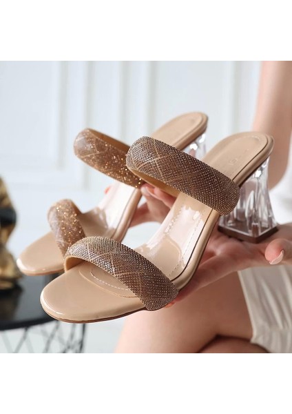 Omella Bakır Rugan Şeffaf Topuklu Terlik fırsatları