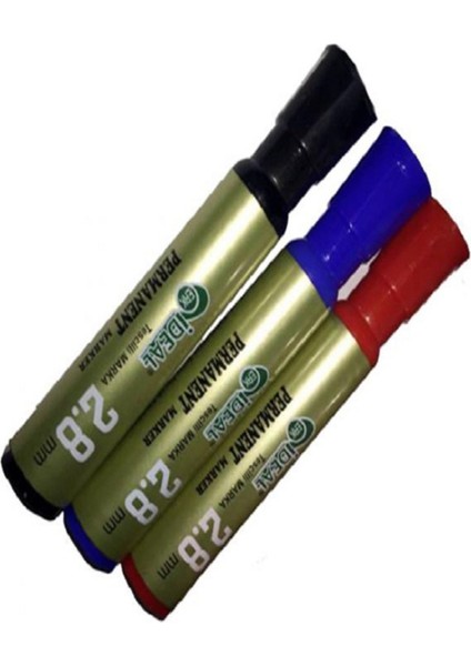 Kesik Uç Permanent Kalem 2,8 mm (Pakette 12 Adet)