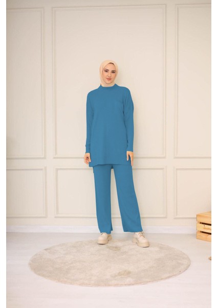 Fitilli Pantolonlu Triko Takım