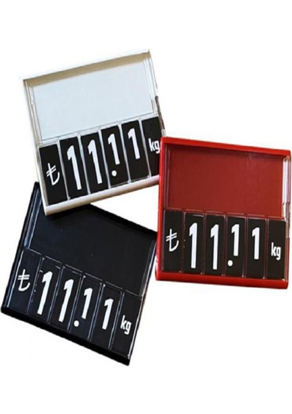 Rakamlı Etiket Kasetlikleri 75*60 (Pakette 10 Adet) - Kırmızı