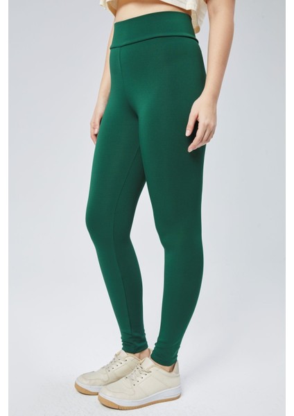 Toparlayıcı Yüksek Bel Kadın Günlük ve Spor Tayt