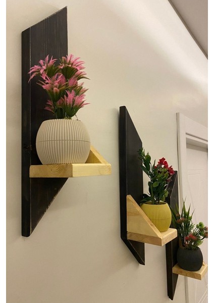 3'lü Modern Duvar Aksesuarı ve Rafı