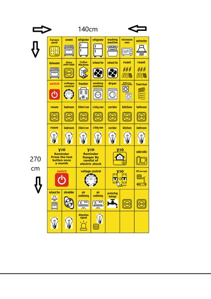 (2Adet) Elektrik Paneli Etiketi Sticker,54 Adet/Set Elektrik Kutusu Elektrik Paneli Devre Kesici Hatırlatma Sticker Hızlı Tanımlama Etiketi Etiket Sticker Grubu