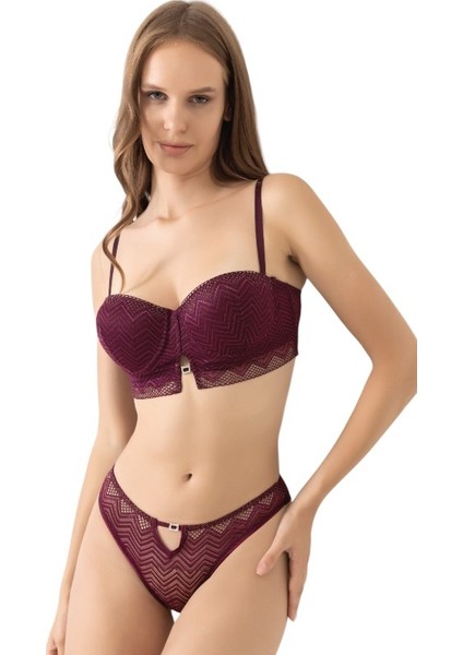 Iç Giyim Kadın Straplez Dantel Detaylı Destekli Sütyen Takımı 2020 fiyatları