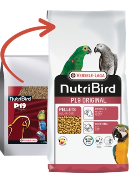 Nutribird P19 Papağan Pelet Yem 10kg