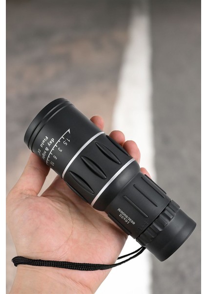 16x52 Optik Lens Monoküler Teleskop Dürbün, Gece Görüşlü Avcılık Ve Kamp Dürbünü + Saklama Kılıfı