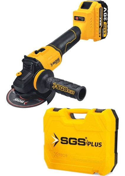 20V Çift Akülü Avuç Taşlama Makinası Seti 2x4.0 Ah Çantalı Taşlama Kömürsüz Motor