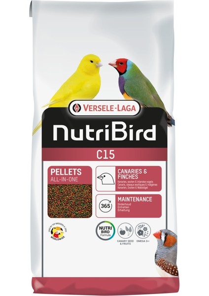 Nutribird C15 Kanarya Pelet Yem 10kg