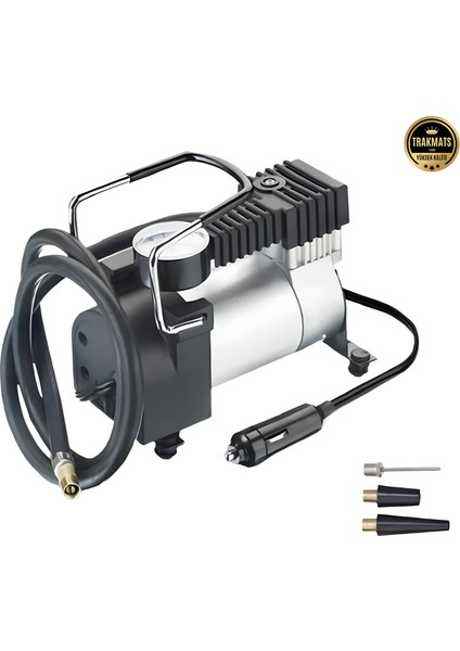 12V Metal Hava Kompresörü - 150 Psı, Güçlü Performans, Taşınabilir ve Çok Amaçlı Oto Lastik Şişirme Cihazı, Bisiklet, Bot ve Top Şişirme