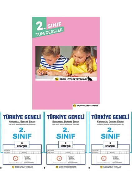 (Sınıf: 2) Tüm Dersler Değerlendirme Test Sınavları / 3 Adet Deneme Sınavı