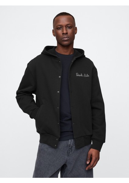 Erkek Siyah Star Wars Grafikli Extra Heavyweight Varsity Ceket indirimleri