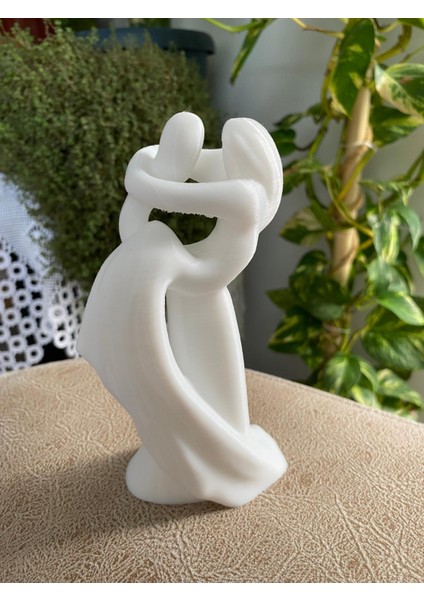 Dekoratif Obje Biblo Heykel Birbirine Sarılan Çift 15 cm