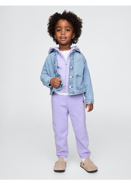 Erkek Bebek Mor Vintage Soft Relaxed Jogger Eşofman Altı