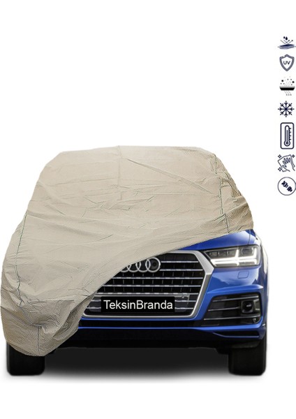 Audi Q7 (2015 - 2019) Araba Brandası Su Geçirmez Miflonlu Branda Premıum Oto Branda