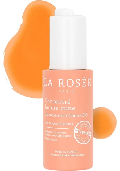 La Rosee Paris Parlaklık Veren Yüz Serumu Havuç Ve Kayısı Özü İçeren 30 ml