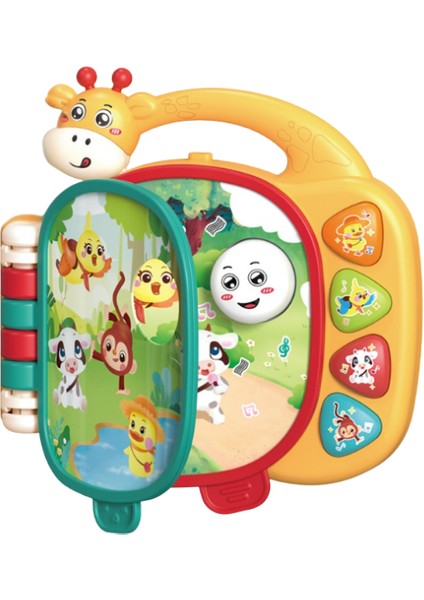 Işıklı ve Müzikli Zürafa Kitap Bebek Piyanosu