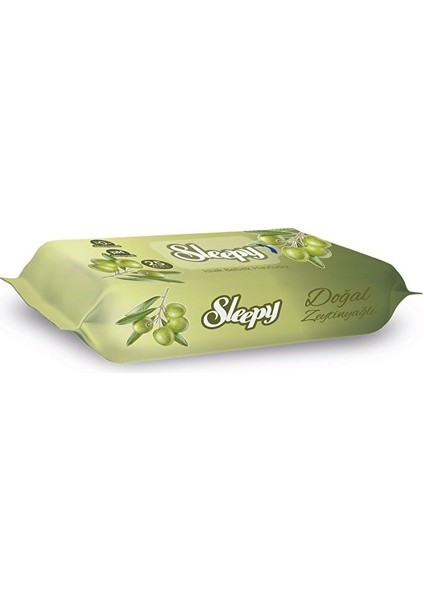 Nessiworld Sleepy Zeytinyağlı Islak Havlu Mendil 25 Yaprak