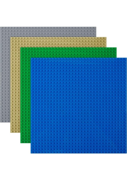 4lü ile Uyumlu Plaka (Zemin) Tüm Markalarla %100 Uyumlu, Yapı ve Teşhir Panosu Seti - Gri/Yeşil/Kum/Mavi