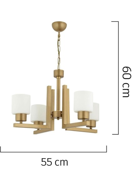 Torqu 4 Lü Eskitme Boyalı Beyaz Camlı Modern Genç Odası Yatak Odası Salon Avize fırsatları