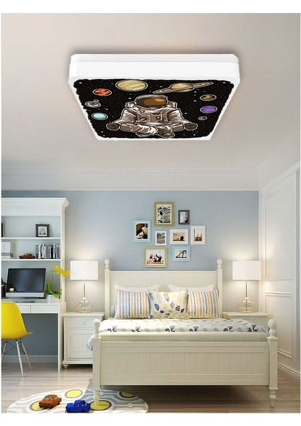 Astronot Avize-Led AVIZE-25WATT-30 cm x 30 cm , Çocuk Odası Avize, Avize Modelleri,space Avize-Astrono indirimleri