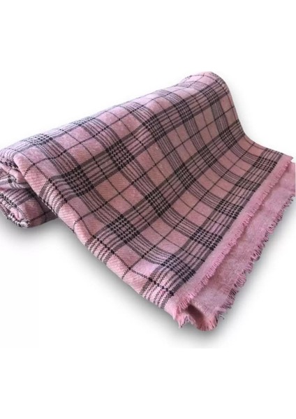 Pembe Renk Ekose Desenli Şal/atkı fiyatları