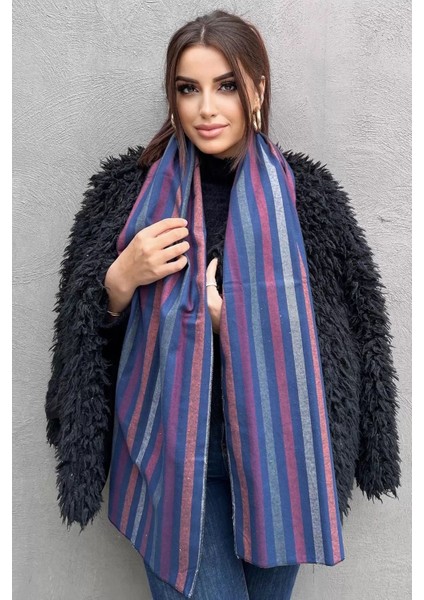 Karışık Renk Çizgili Atkı modelleri