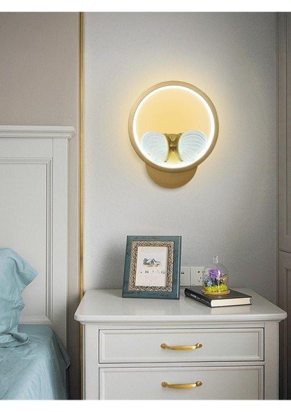 Kelebek Yuvarlak Modern Ithal LED Aplik