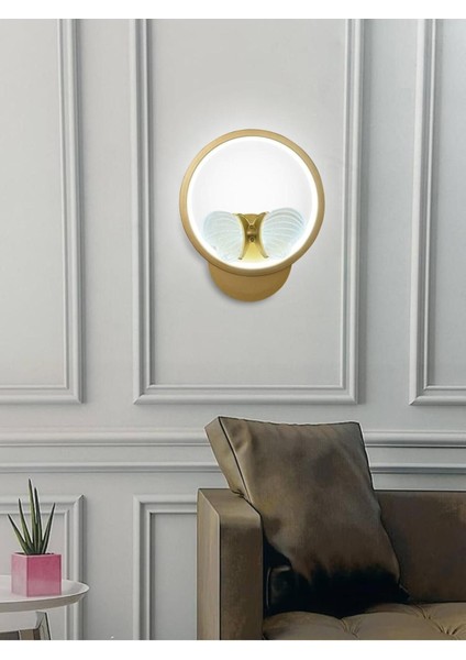 Kelebek Yuvarlak Modern Ithal LED Aplik