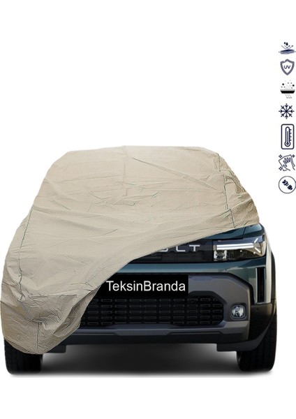 Renault Duster (2024 - ) Araba Brandası Su Geçirmez Branda Miflonlu Uv Korumalı Oto Branda