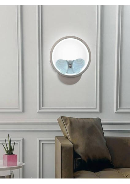 Kelebek Yuvarlak Modern Ithal LED Aplik