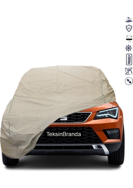 Seat Ateca Araba Brandası Su Geçirmez Branda Miflonlu Uv Korumalı Oto Branda