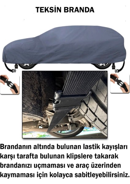 Seat Ateca Araba Brandası Su Geçirmez Branda Miflonlu Uv Korumalı Oto Branda