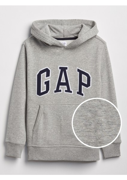 Erkek Çocuk Logo Kapüşonlu Sweatshirt