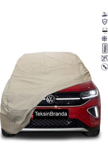 Volkswagen T Cross Araba Brandası Su Geçirmez Branda Miflonlu Uv Korumalı Oto Branda