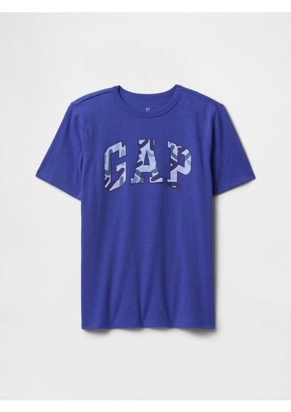 Erkek Çocuk Mavi Gap Logo T-Shirt