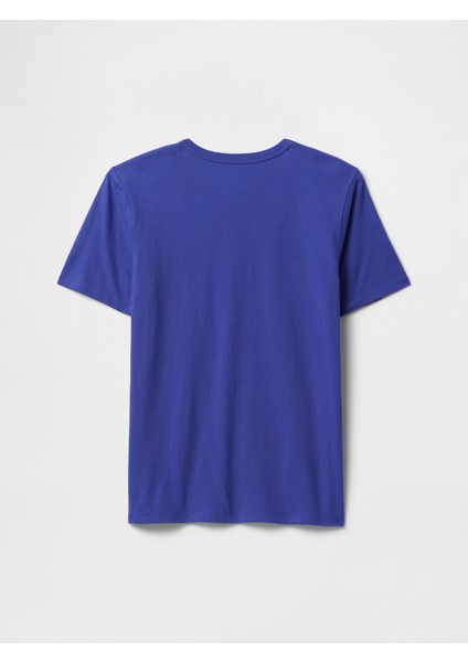 Erkek Çocuk Mavi Gap Logo T-Shirt
