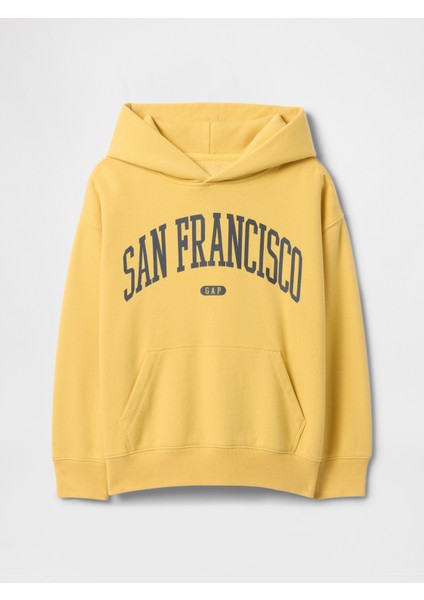 Erkek Çocuk Sarı Vintage Soft Relaxed Sweatshirt fiyatları