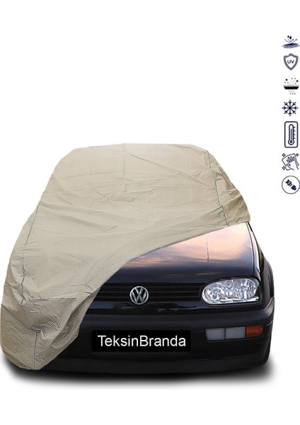 Volkswagen Golf 3 (1991 - 1999) Araba Brandası Su Geçirmez Branda Miflonlu Uv Korumalı Oto Branda